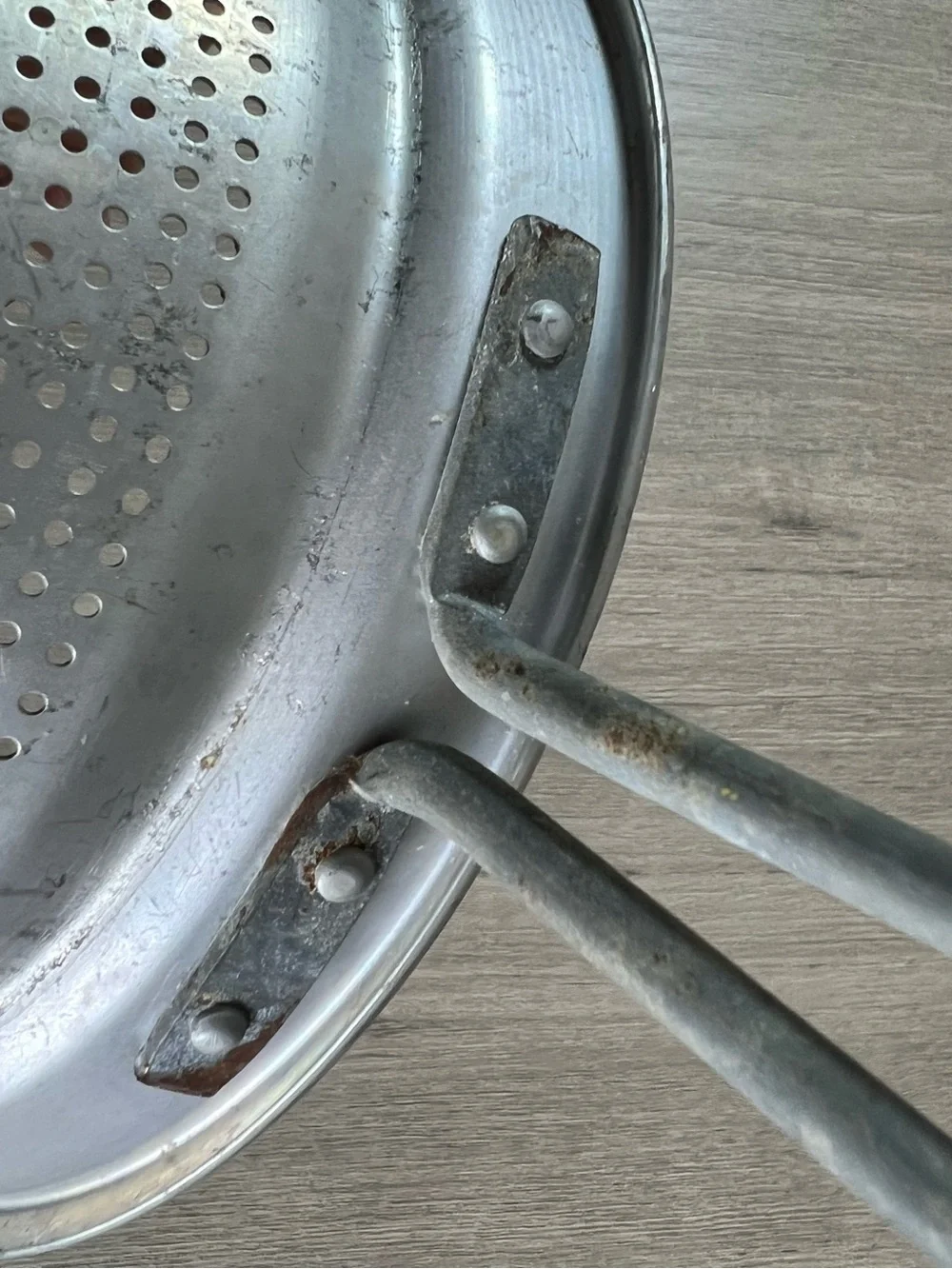Vintage Wear-ever Aluminum Cone Shape Colander Strainer Sieve Canning USA
